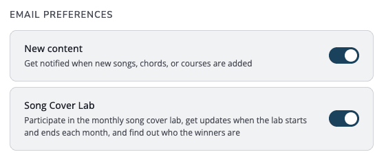 Song Cover Lab opt-in